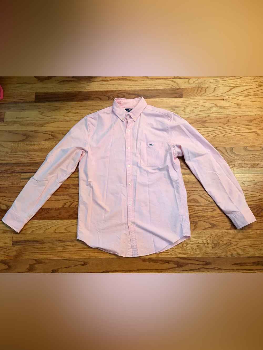 Vineyard Vines Men's Light Pink Button-Down Shirt